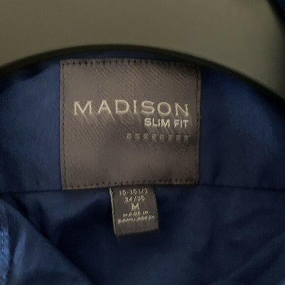 Madison Blue Slim Fit Button Down Long Sleeve Top - Picture 3 of 3